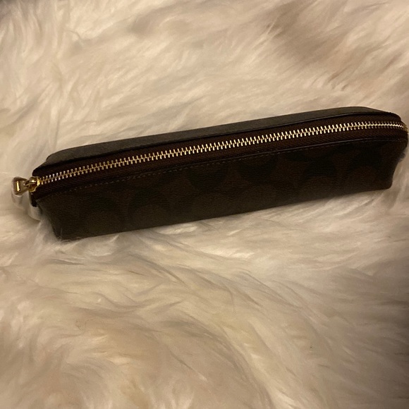 Coach | Accessories | Coach Pencil Case In Signature Canvas | Poshmark